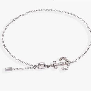 Alex and Ani Pave Anchor Pull Chain Bracelet